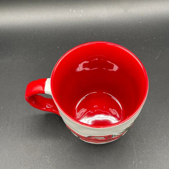 Christmas Coffee Mug Little Red Truck With A Tree Spectrum Designz 17 oz. EUC - Picture 4 of 7